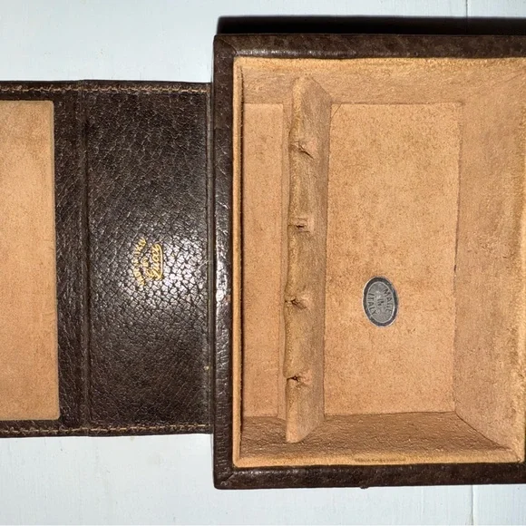 Vintage Gucci Italian Leather Jewelry & Travel Case – Monogrammed Made in Italy - Picture 9 of 10